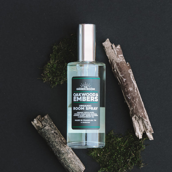 Oakwood & Embers Organic Room Spray | Non-Toxic | The Green Room